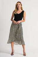 Joseph Ribkoff Beige/Black Skirt Style 202108