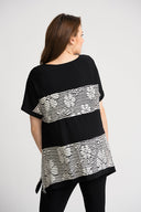 Joseph Ribkoff Black/Ecru Top Style 202285