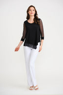 Joseph Ribkoff Black Top Style 202383
