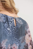 Joseph Ribkoff Grey/Multi Top Style 203517