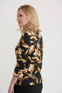 Joseph Ribkoff Black/Brown Jacket Style 203658