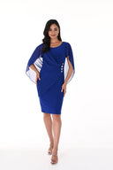 Frank Lyman Chiffon Cape Dress Style 209228