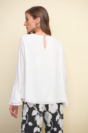 Joseph Ribkoff Off-White Layered Blouse Style 211043