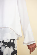 Joseph Ribkoff Off-White Layered Blouse Style 211043