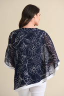 Joseph Ribkoff Midnight Blue/Navy Tunic Style 211274