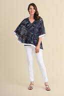 Joseph Ribkoff Midnight Blue/Navy Tunic Style 211274