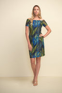 Joseph Ribkoff Black/Multi Dress Style 211324