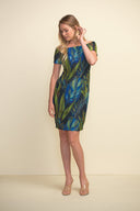Joseph Ribkoff Black/Multi Dress Style 211324