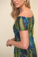 Joseph Ribkoff Black/Multi Dress Style 211324
