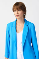 Joseph Ribkoff French Blue Classic Long Blazer Style 211361