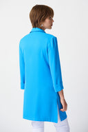 Joseph Ribkoff French Blue Classic Long Blazer Style 211361