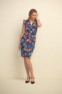Joseph Ribkoff Midnight/Multi Dress Style 211457