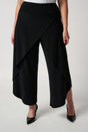 Joseph Ribkoff Black Classic Overlay Pant Style 211494TT