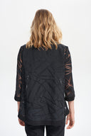 Joseph Ribkoff Black Abstract Print Jacket 212054