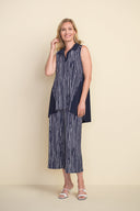 Joseph Ribkoff Midnight/White Tunic Style 212088