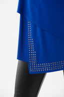 Joseph Ribkoff Royal Asymmetrical Hem Top Style 213003