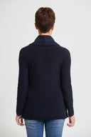 Joseph Ribkoff Midnight Blue Faux Layered Top Style 213047