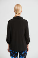 Joseph Ribkoff Black Sequin Trim Top Style 213049