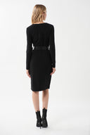 Joseph Ribkoff Black Wrap Dress Style 213103