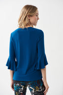 Joseph Ribkoff Aquarius Asymmetric Hem Top Style 213114