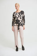 Joseph Ribkoff Black/Beige Top Style 213571