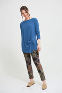 Joseph Ribkoff Aquarius Knotted Front Top Style 213584