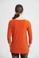 Joseph Ribkoff Topaz Knotted Front Top Style 213584