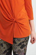 Joseph Ribkoff Topaz Knotted Front Top Style 213584