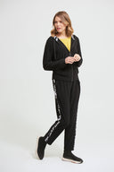 Joseph Ribkoff Black/Vanilla Graffiti Stripe Pants Style 213627