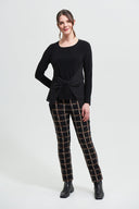 Joseph Ribkoff Black/Multi Pant Style 213643