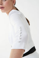 Joseph Ribkoff White Classic Bolero Style 213707