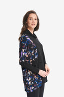 Joseph Ribkoff Black/Multi Abstract Printed Tunic Style 214131
