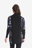 Joseph Ribkoff Black/Multi Abstract Printed Tunic Style 214131