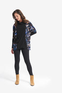 Joseph Ribkoff Black/Multi Abstract Printed Tunic Style 214131