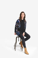 Joseph Ribkoff Black/Multi Abstract Printed Tunic Style 214131