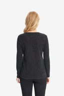 Joseph Ribkoff Black/Grey Top Style 214138