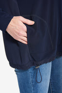 Joseph Ribkoff Midnight Blue Drawstring Waist Top Style 214201