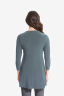 Joseph Ribkoff Mineral Blue Eyelet Detail Top Style 214212