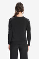 Joseph Ribkoff Black Studded Top Style 214233