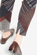 Joseph Ribkoff Black/Multi Geometric Pants Style 214257