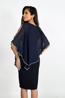 Frank Lyman Dress with Chiffon Overlay Style 219203
