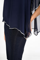 Frank Lyman Dress with Chiffon Overlay Style 219203