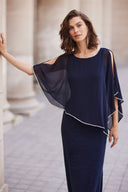 Frank Lyman Dress with Chiffon Overlay Style 219203