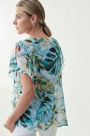 Joseph Ribkoff Multi Tropical Print Top Style 221077