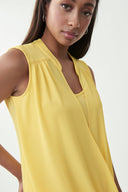 Joseph Ribkoff Limoncello Fold Over Front Top Style 221084