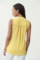 Joseph Ribkoff Limoncello Fold Over Front Top Style 221084