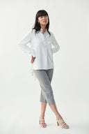 Joseph Ribkoff Vanilla Embroidered Blouse Style 221119