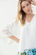 Joseph Ribkoff White Top Style 221297