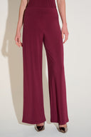 Joseph Ribkoff Merlot  Wide-Leg Pants Style 221340.