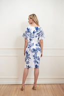 Joseph Ribkoff Blue/Multi Floral Dress Style 221352